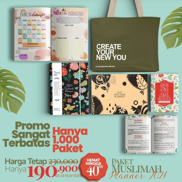 

MR || Paket Planner Muslimah / Buku Agenda Tahun 2021