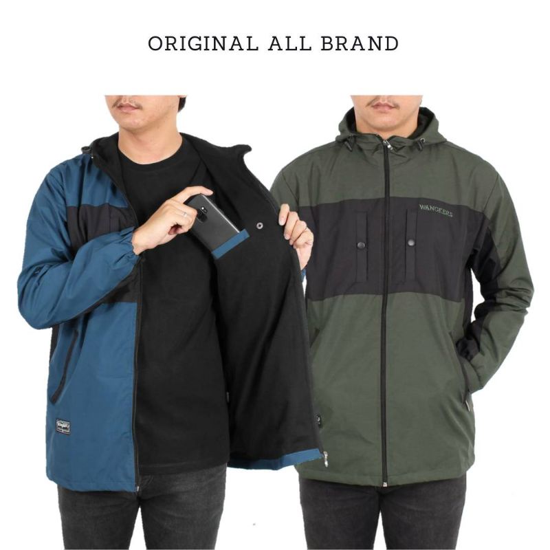 JAKET PRIA PARKA TASLAN WATERPROOF OUTDOOR - jaket semi parka taslan