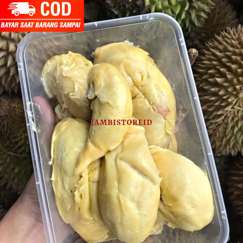 (JAMBISTOREID) PILIH PENGIRIMAN INSTAN Buah Durian Duren Kupas Frozen Jambi Wadah Siap Santap Saji T