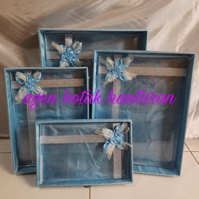 

Best Product!!! Kotak Hantaran Seserahan Mika Pita Warna Biru Muda - Paling Diminati