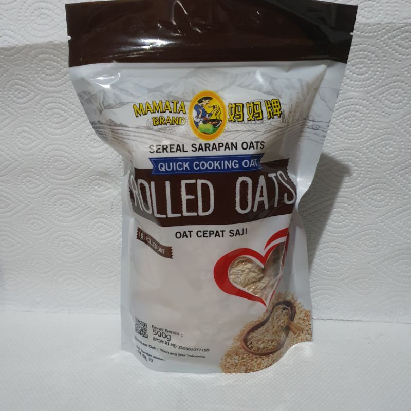 

Sereal gandum rolled oat mamata 500 gr