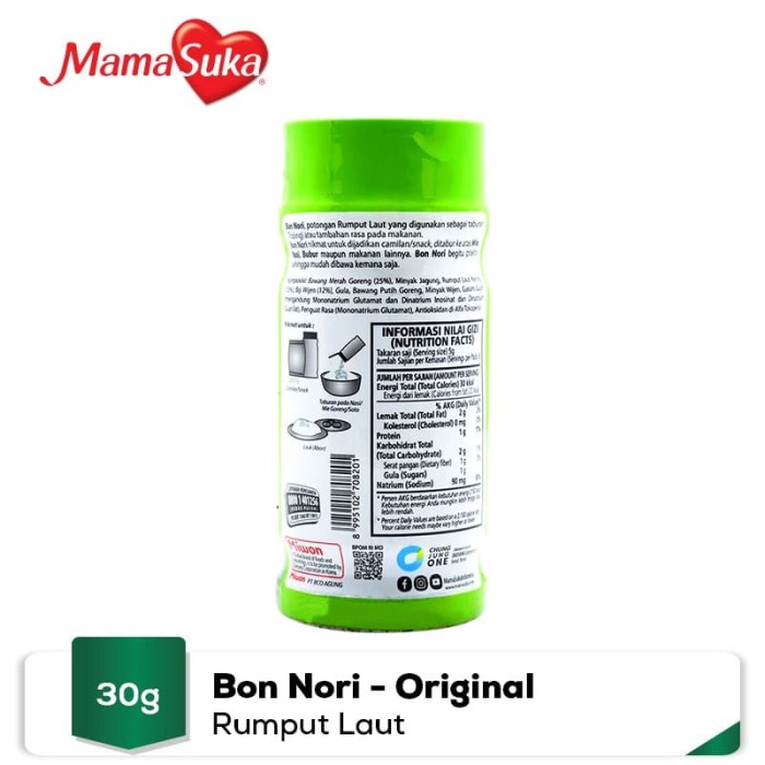 

INSTANT-CAMILAN- MAMASUKA - BON NORI - BOTOL 30 GR -CAMILAN-INSTANT.