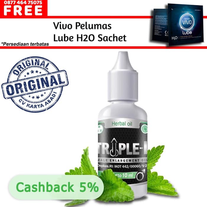 TRIPLE L - MALE ENLARGEMENT OIL Depkes RI : IKOT 442/00060/V-2