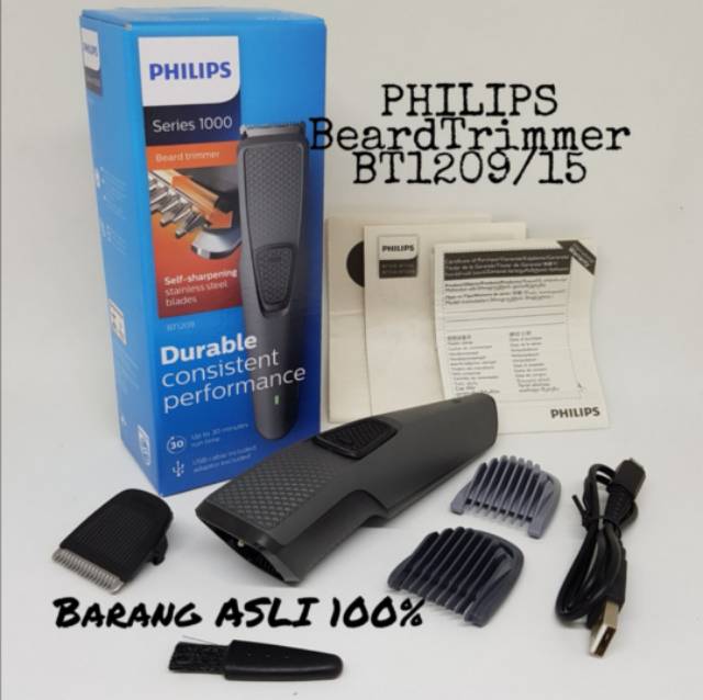 Beard Trimmer Philips BT1209/15 Alat Cukur Philips BT1209 Shaver Trim