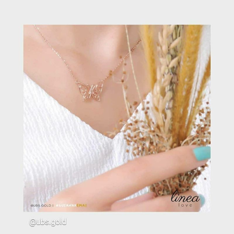 Kalung Linea Love kura kupu  UBS kadar 375