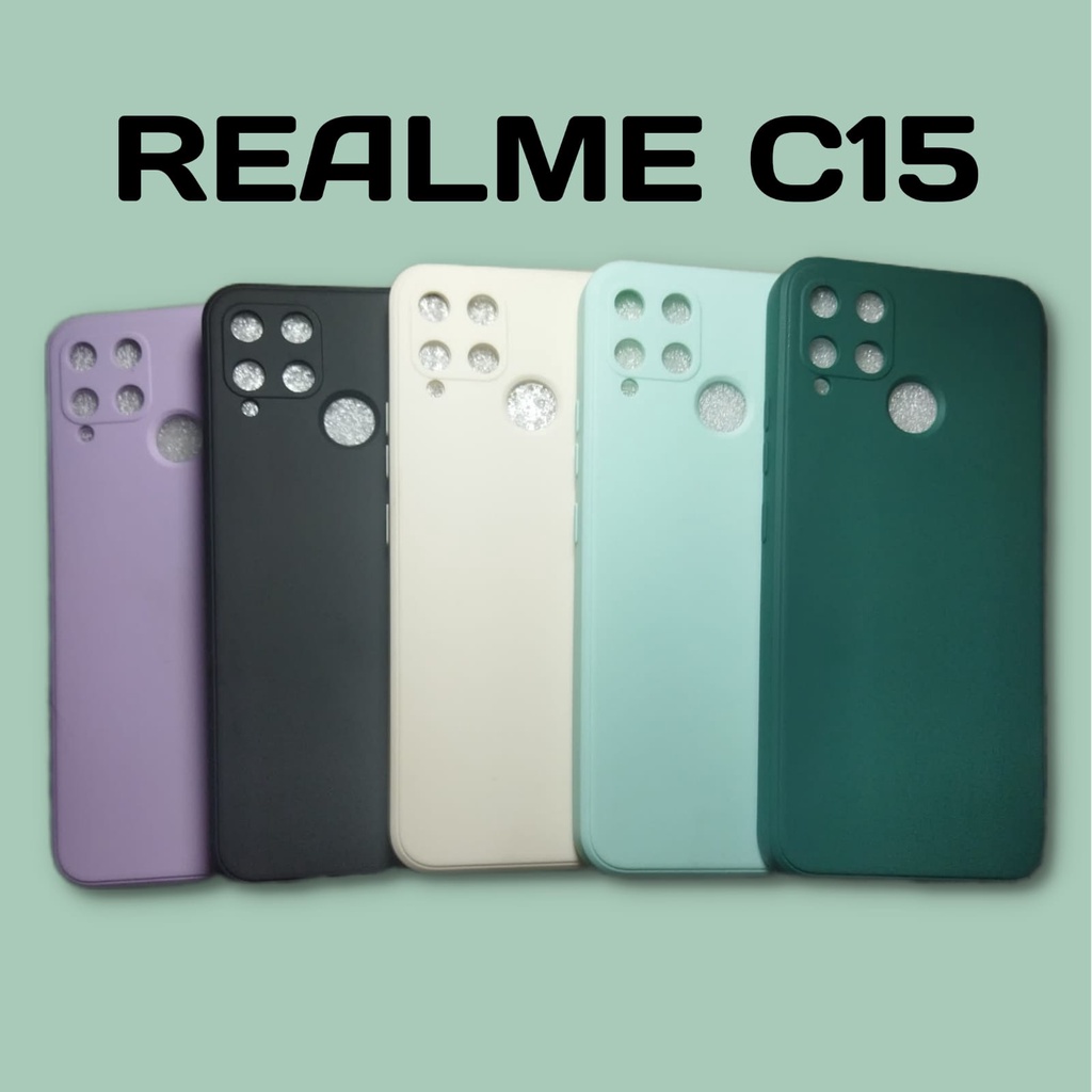 CASE MACARON REALME C15 | CASE  REALME  | CASE MACARON | CASE SQUARE EDGE | CASE LUCU | SOFTCASE HAN
