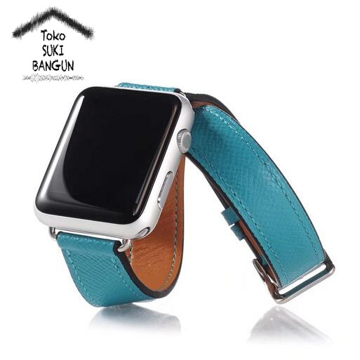 Strap Apple Watch Series Ultra 8 7 6 5 4 3 2 1 49mm 45mm 44mm 42mm TALI JAM NEW MODEL DOUBLE TOUR Leather