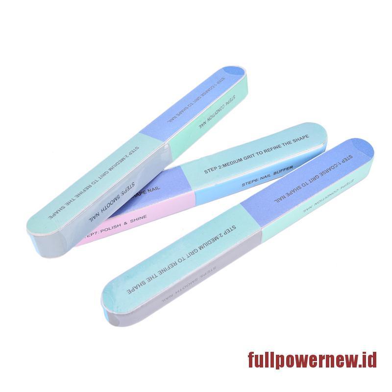 【COD】3Pcs 7in1 Finger Toe Nail File Buffer Shiner Manicure Pedicure Polishing Sanding