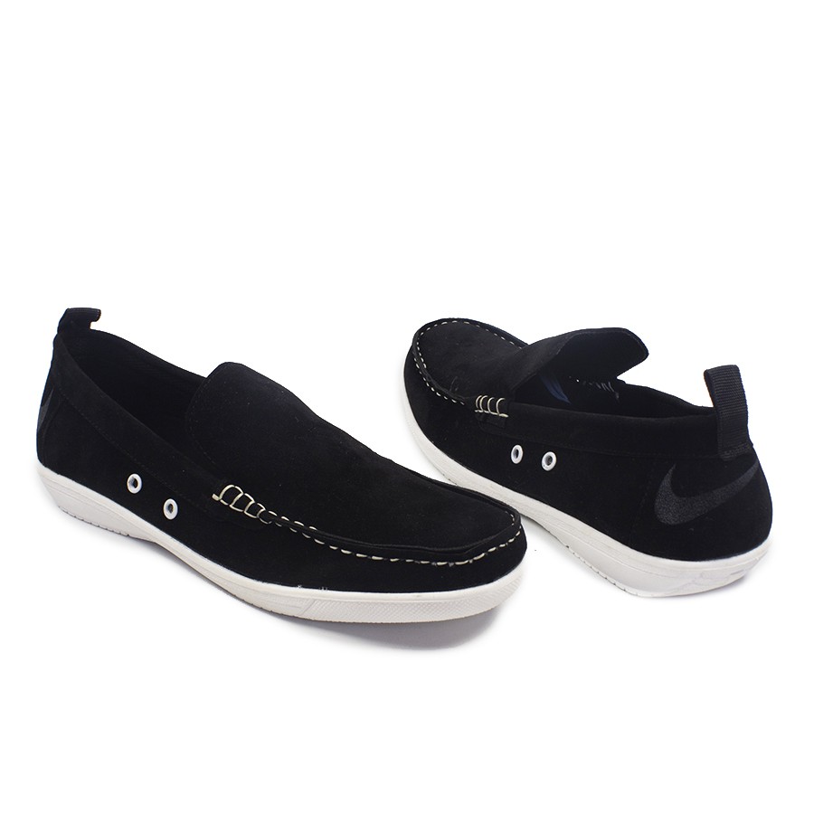 MS - Sepatu Keren Murah Pria Nike Smith Slop Hitam Kasual Santai Cowok Tanpa Tali Trendy Terlaris