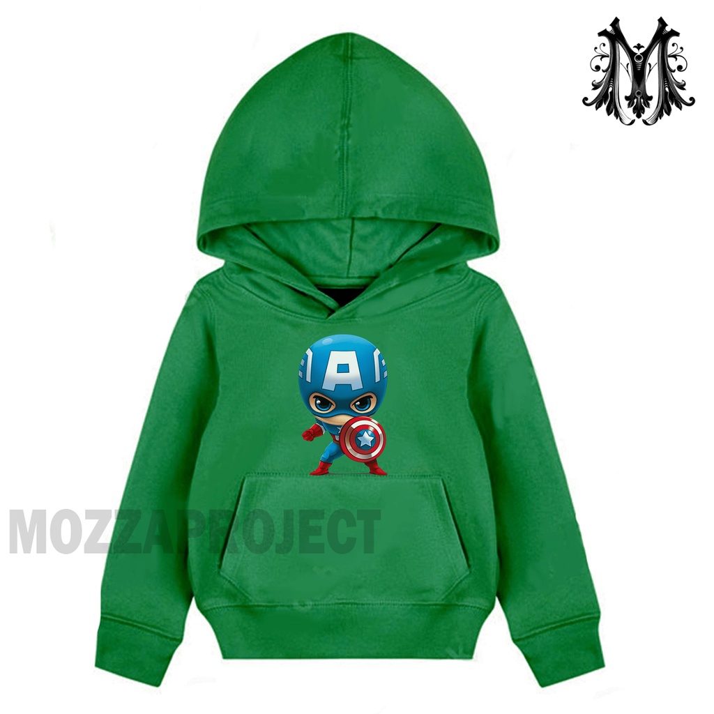 Hoodie Anak Laki Laki Dan Perempuan Captain Amerika Sweater Anak Hoodie Anak