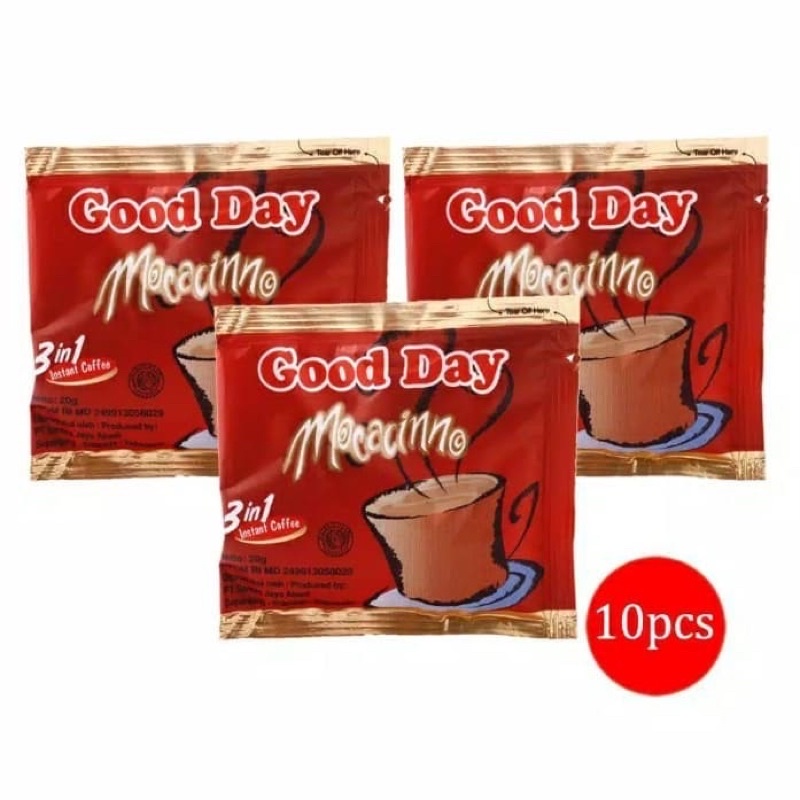 

GOOD DAY MOCCACINO sachet 20 gram Renceng ( ISI 10 )