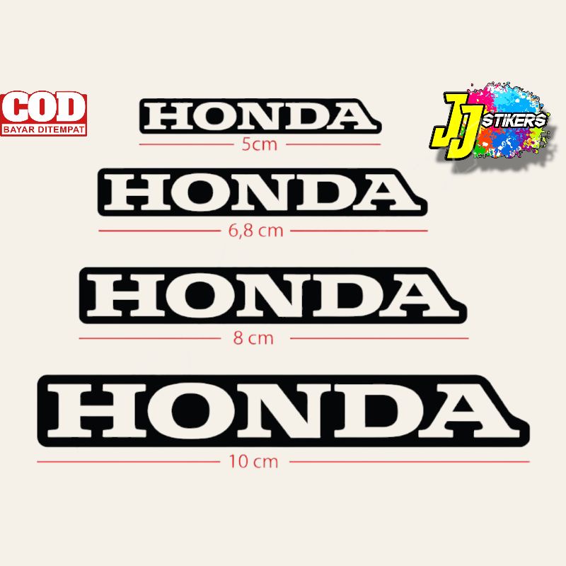 Stiker logo honda