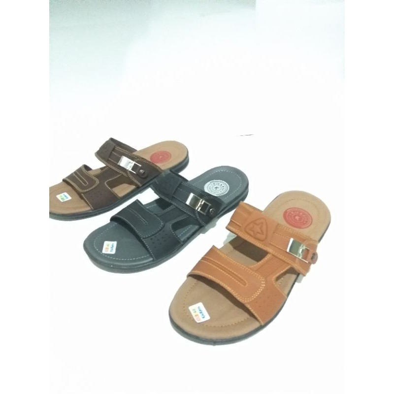 SANDAL SLOP GESPER PRIA KICKERS KULIT SINTETIS BEST SELLER