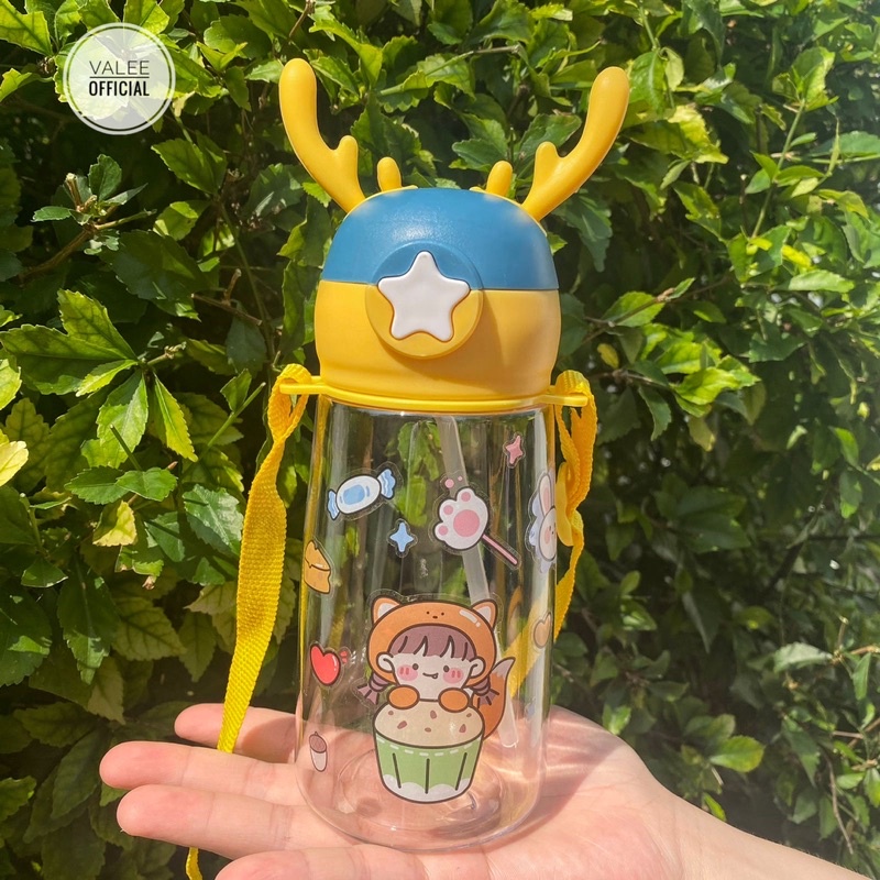 BOTOL MINUM LUCU IMPORT|BOTOL MINUM LUCU 500 ML| BPA FREE BOTOL MINUM LUCU