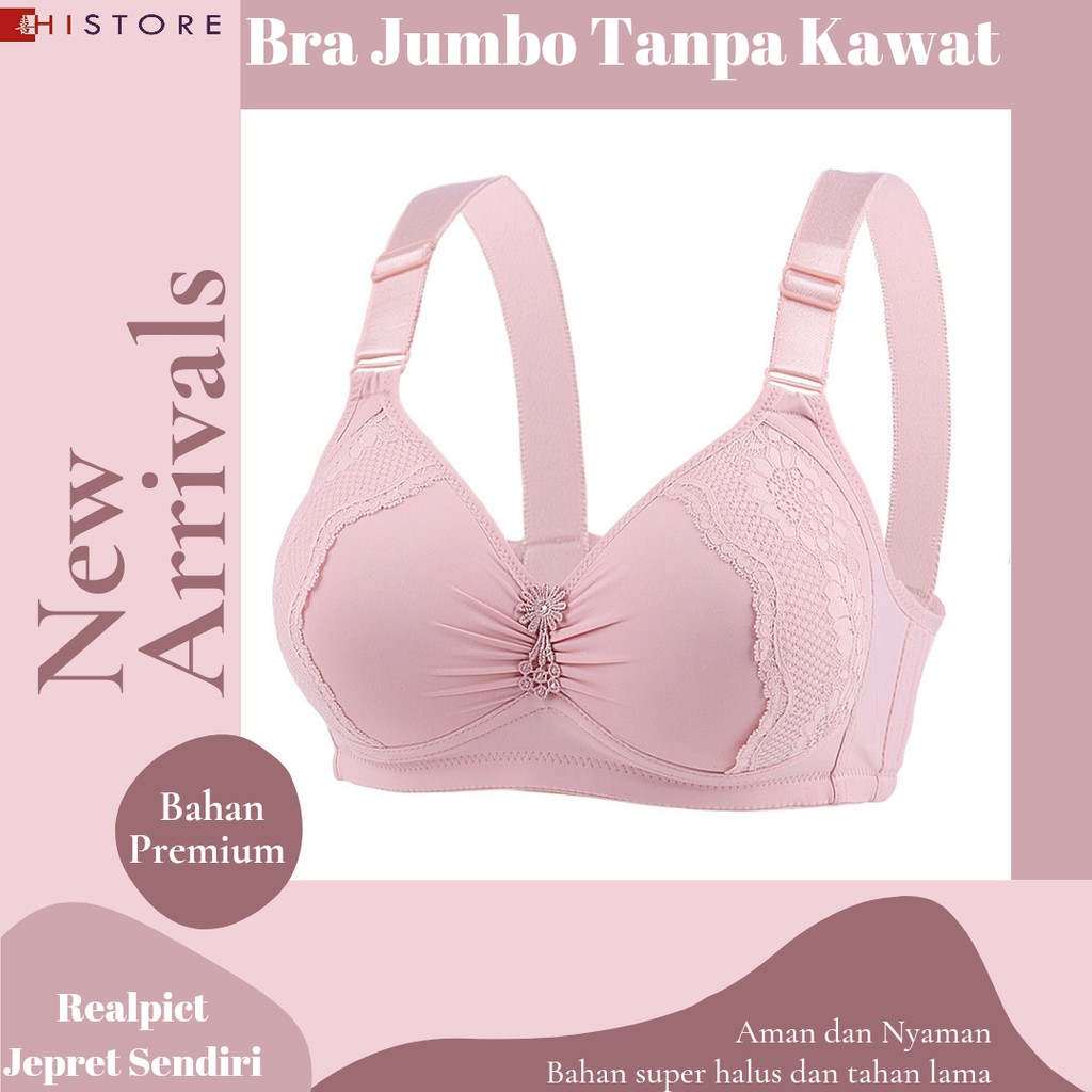 [HI]Bra BH JUMBO Fashion Cup C Wanita Bra wanita Premium BH Busa Tipis Tanpa Kawat Sangat Nyaman D02