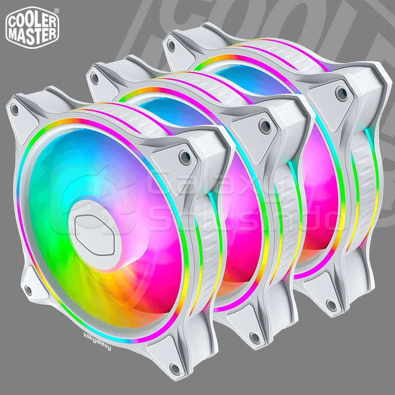 Cooler Master MasterFan MF120 Halo 3 in 1 ARGB Fan - White