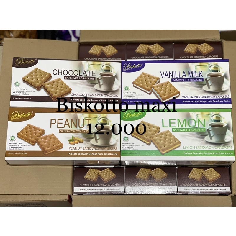 

Biskotto maxi 160gr 4varian rasa