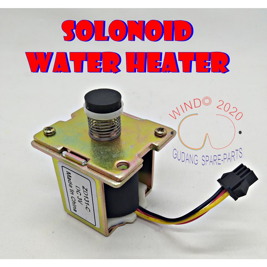 OTOMATIS GAS WATER HEATER | SLONOID  | SELENOID VALVE WATER HEATER GAS LPG 3V 3VDC