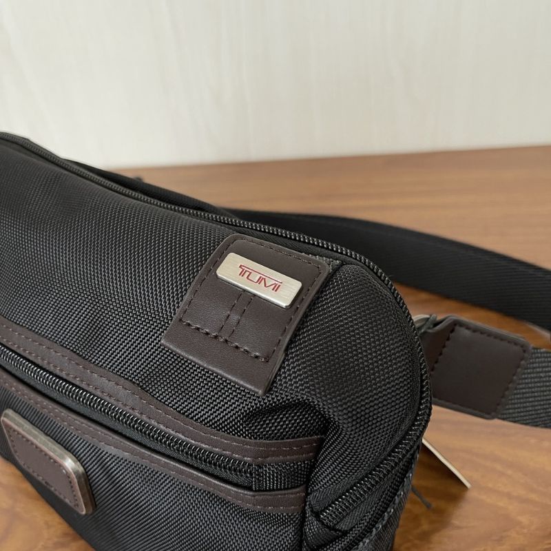 Waistbag Tumi Alpha Bravo Black Waist Pack Tas Pinggang Mirror Quality