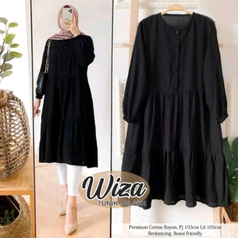 / WIZA TUNIK / TUNIK POLOS / TUNIK RUFFLE / TUNIK KATUN / TUNIK KATUN RAYON / TUNIK RAYON / TUNIK BU