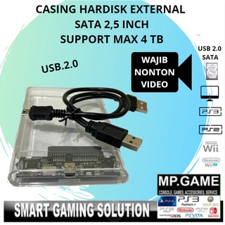 Casing HDD External Transparan 2.5 inch USB 2 Case Hardisk
