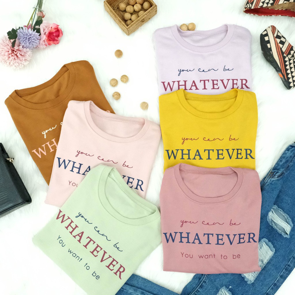 WHATEVER SWEATER/SWEATER WHATEVER FASHION WANITA