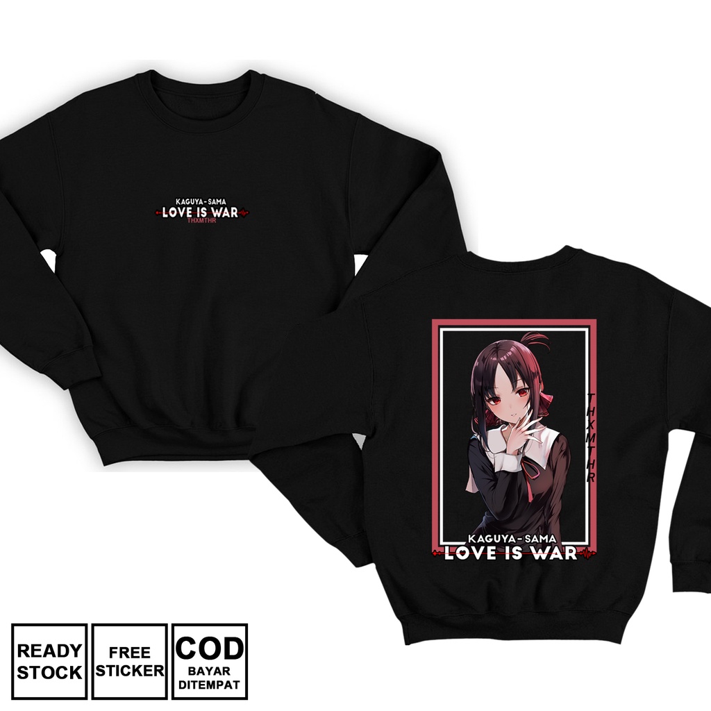 SWEATER KAGUYA SHINOMIYA KAGUYA SAMA WA KOKURASETAI LOVE IS WAR AUNTIE WAIFU ANIME MANGA CHIKA FUJIW