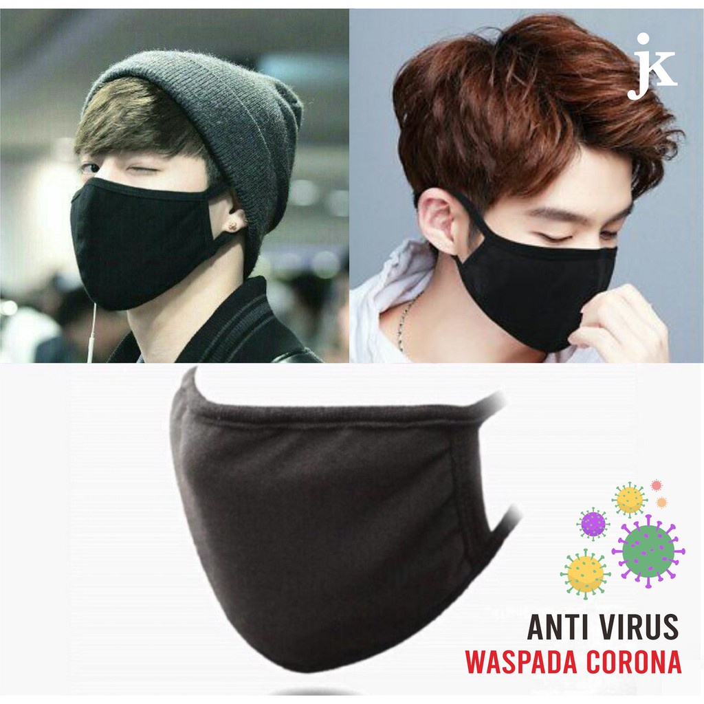 MASKER | MASKER KPOP | MASKER KOREA | MASKER HITAM | MASKER 2 LAPIS | ANTI VIRUS | COD