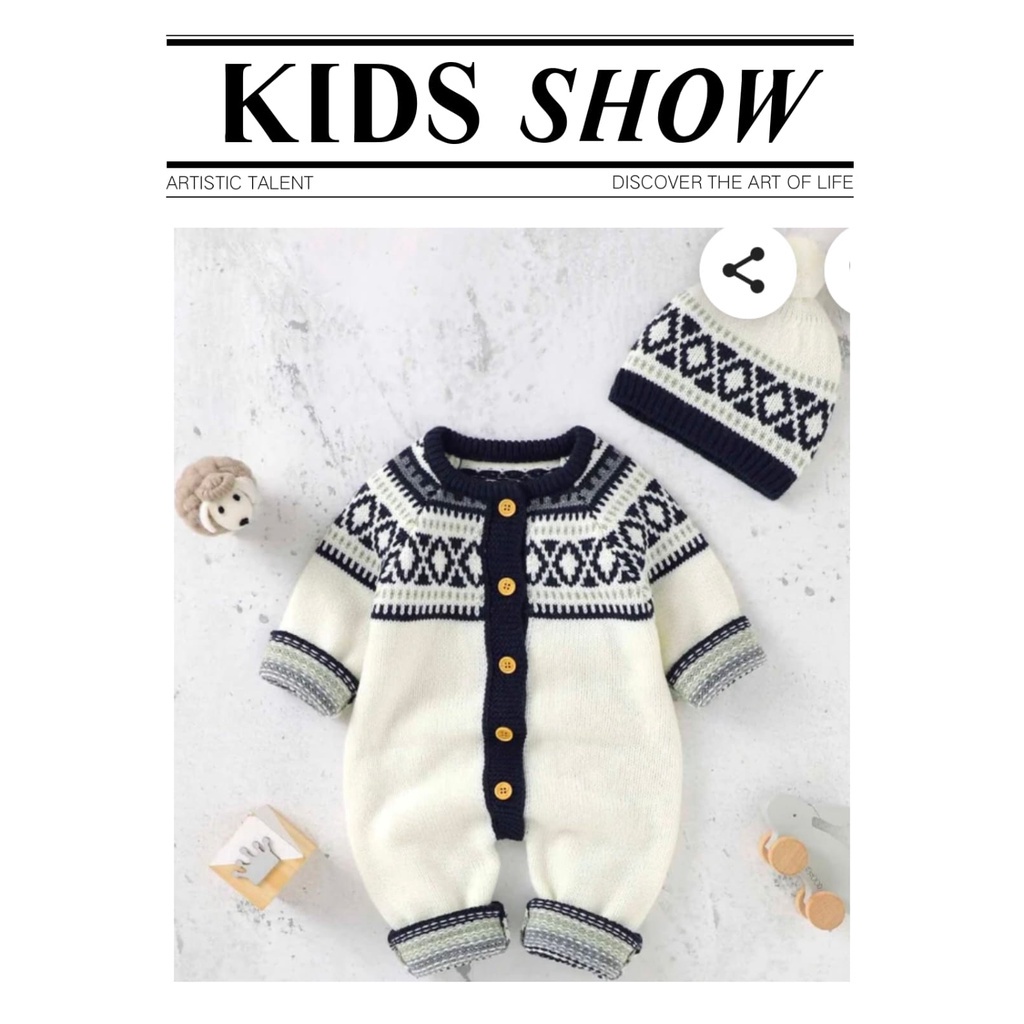 BIJARA 007 / JUMPER BAYI GRATIS KUPLUK / JUMPSUIT PEREMPUAN & LAKI-LAKI / ROMPER BAYI KUPLUK  0-1 Ta