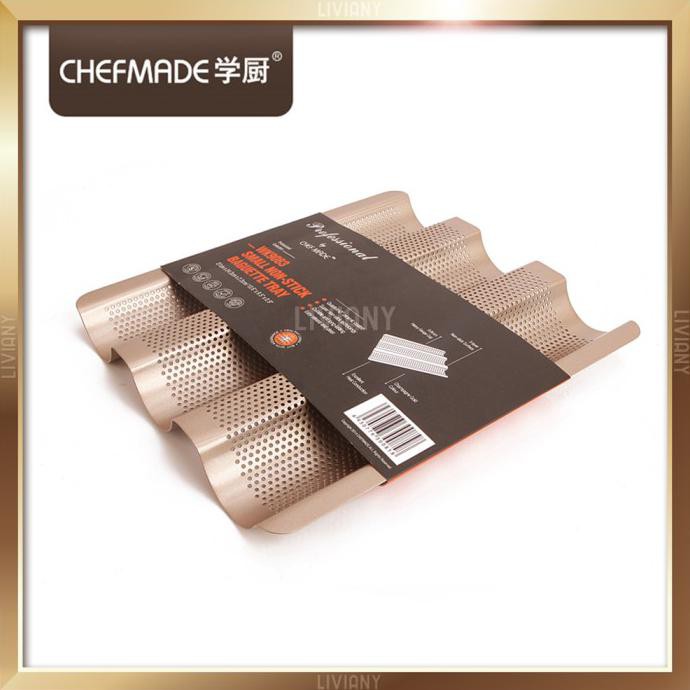 

Chefmade Non-Stick Small Baguette Tray Loyang Roti Anti Lengket Wk9083 Termurah