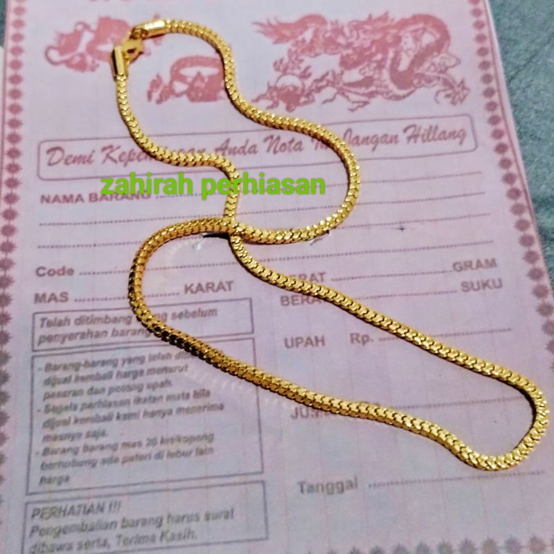 COD kalung Milano emas kalung perhiasan wanita awet dan tahan lama