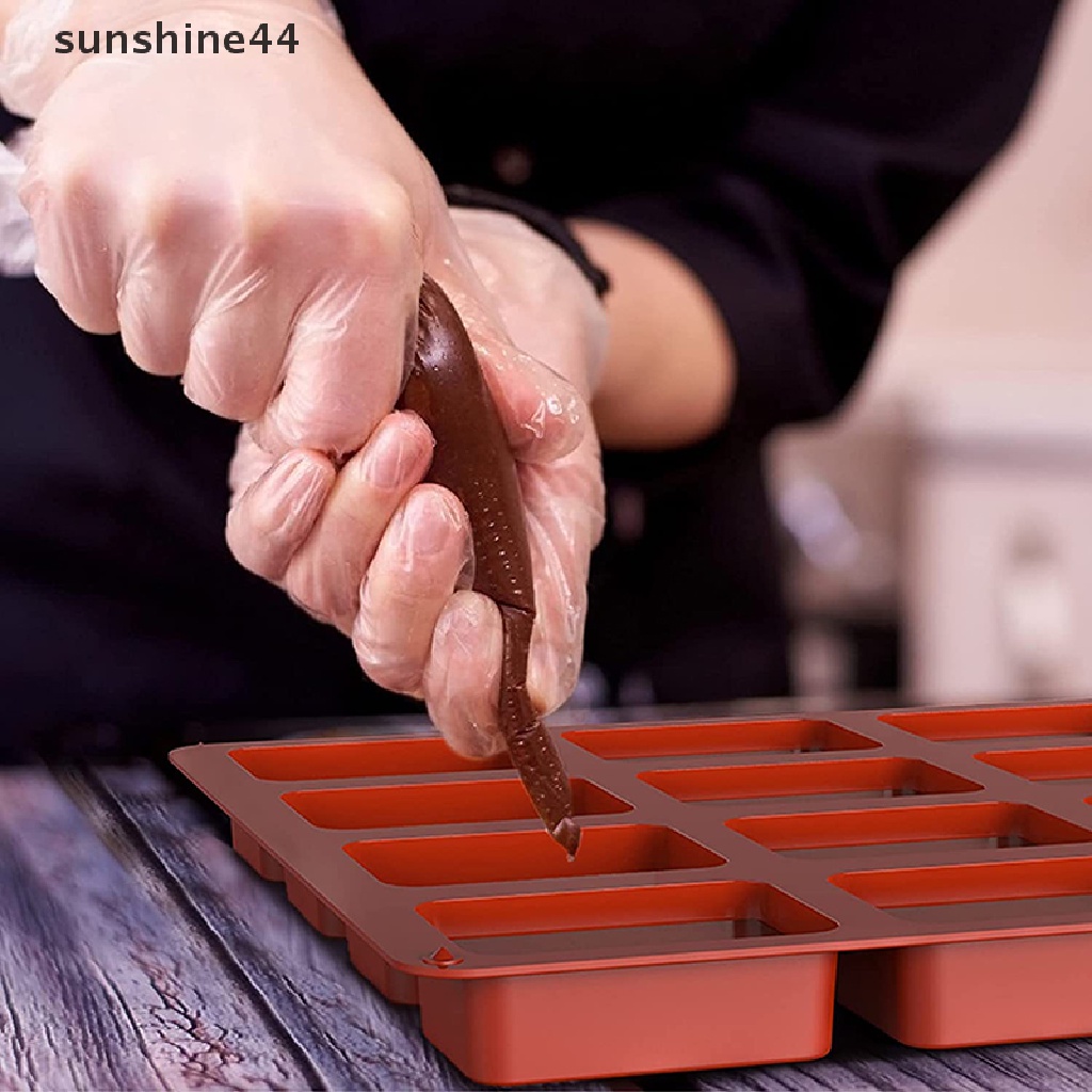 Sunshine Loyang Cetakan Roti / Brownie Mini 12 Lubang Bahan Silikon