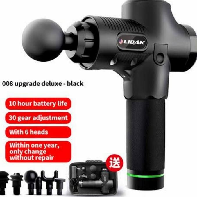 LIDAK MASSAGE GUN ALAT PIJAT TEMBAK RELAKSASI PINGGANG PUNGGUNG PUNDAK