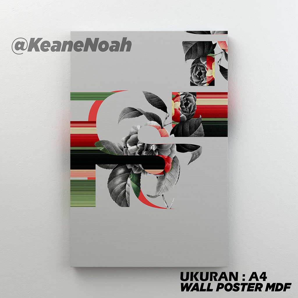 WALL POSTER HIASAN DINDING CAFE / KAMAR MDF001