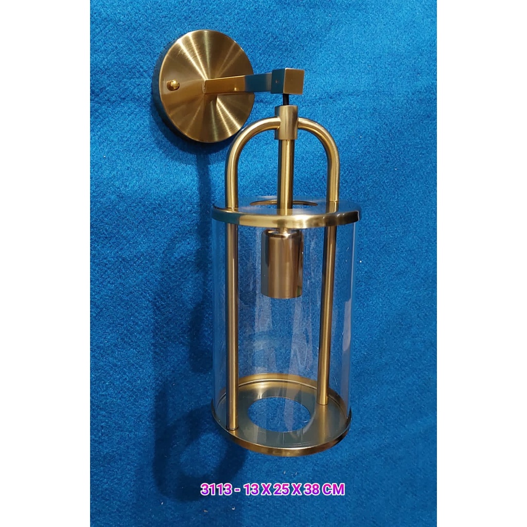 Lampu Hias Dinding Modern 3113 Kap Tabung Kaca