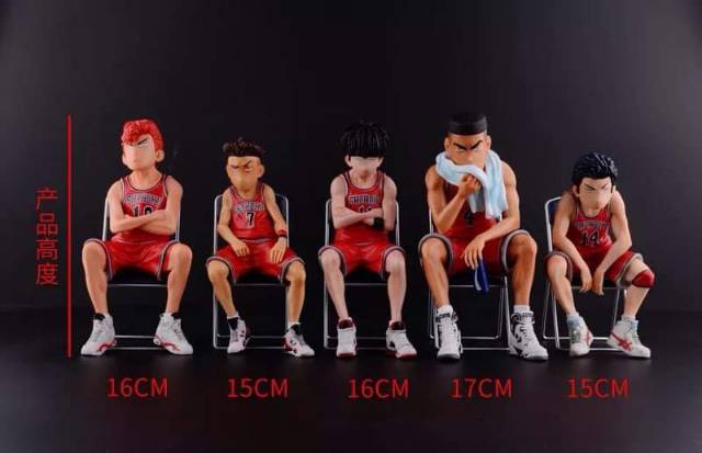 Action Figure Slamdunk Sakuragi Rukawa Mitsui Akagi Miyagi