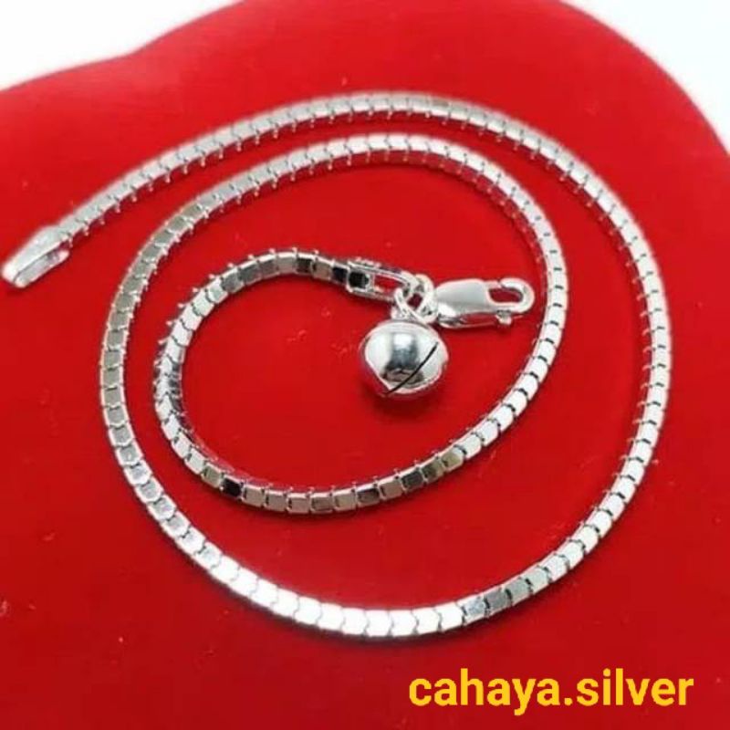 GELANG KAKI MILANO IMPORT PERAK 925 SILVER