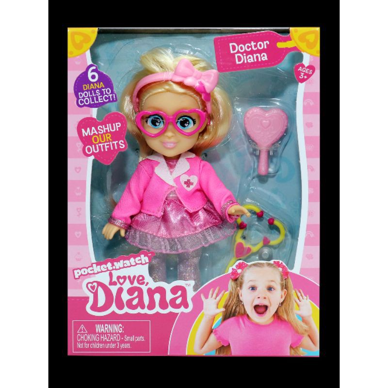 Mainan anak boneka diana love diana doctor doll 6" original