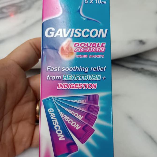Gaviscon double action obat maag 5x10 ml