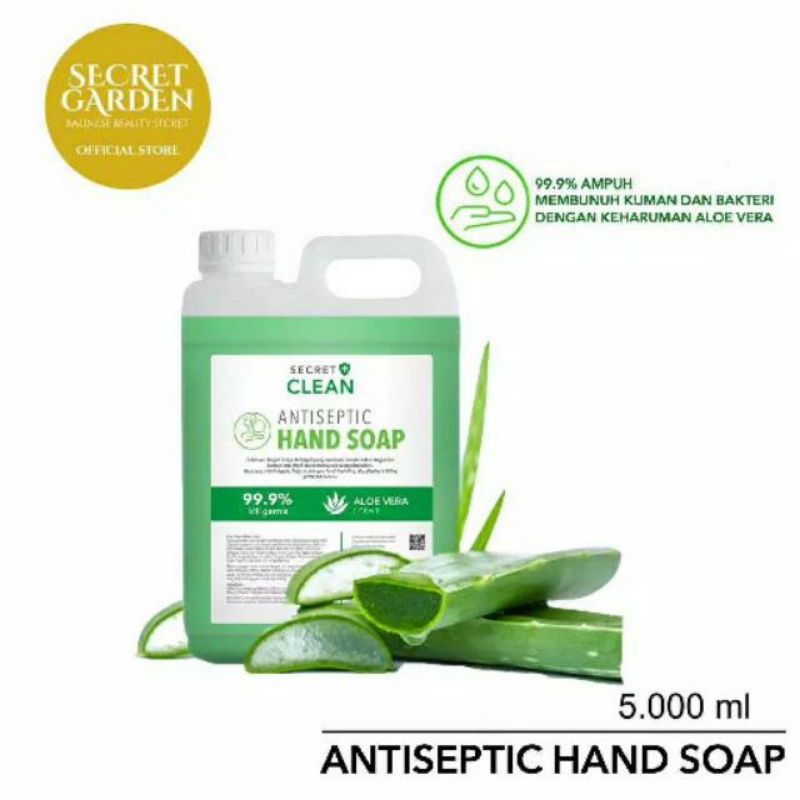 SECRET CLEAN ANTISEPTIC HAND SOAP 5 LITER