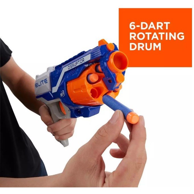 NERF N-STRIKE ELITE DISRUPTOR GUNS PELURU GABUS LUNAK MAINAN SENAPAN