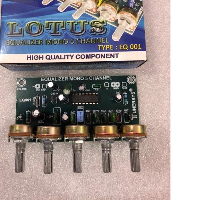✾ Kit Equalizer 5 Channel Lotus Tunersys Potensio Putar ➺
