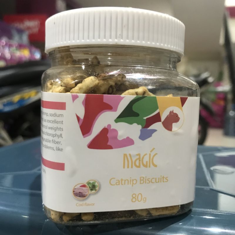 Magic Catnip Biskuit Snack Kucing 80gr - Ikan Cod