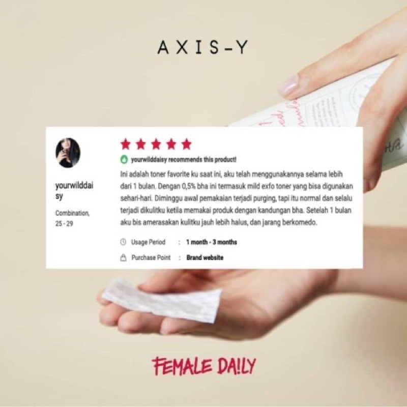 AXIS-Y Daily Purifying Treatment Toner Korea / Axisy Axis Y 6+1+1 Advanced Formula / Cleansing Wajah