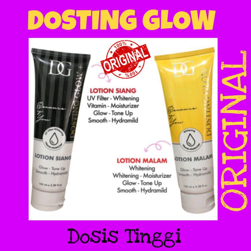❤️BPOM❤️HAND BODY LOTION DOSTING GLOW(SIANG MALAM)DOSIS TINGGI