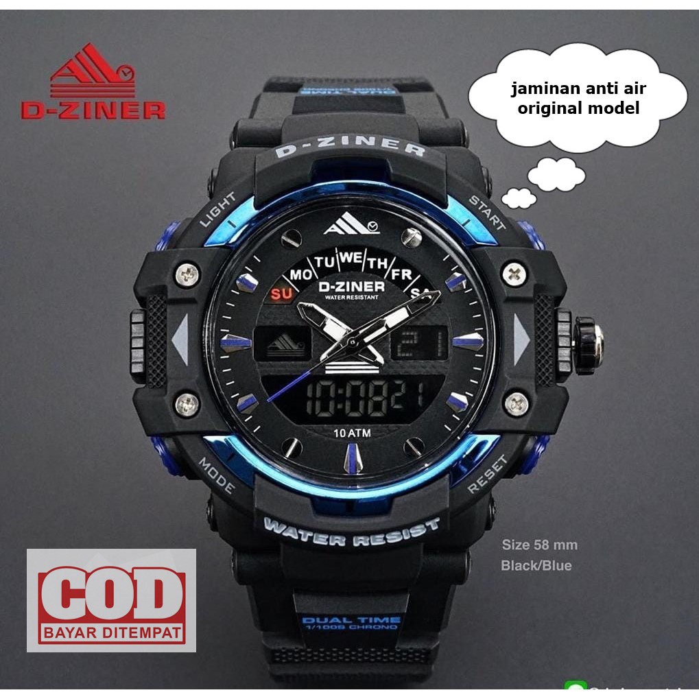 JAM TANGAN PRIA / JAM TANGAN COWOK / JAM TANGAN MURAH / D-ZINER ORI SPORT