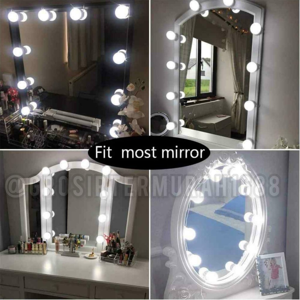 Lampu Led Meja Rias Make Up | Lampu Kaca Rias Vanity Mirror Light