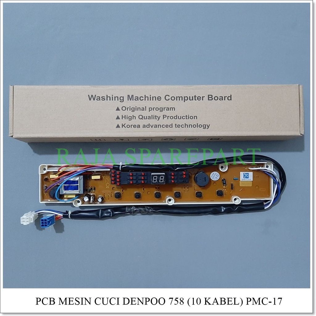 PCB/Panel/Modul Mesin Cuci Denpoo 758 (10 Kabel) PMC-17