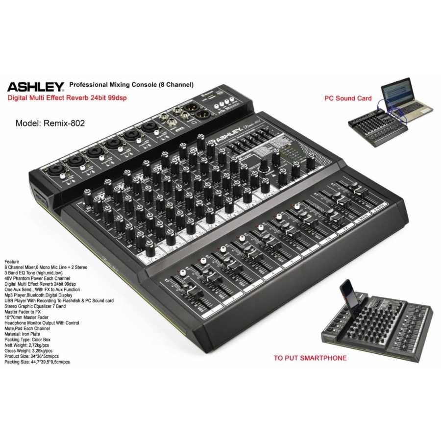 mixer ashley remix802 remix 802 original...