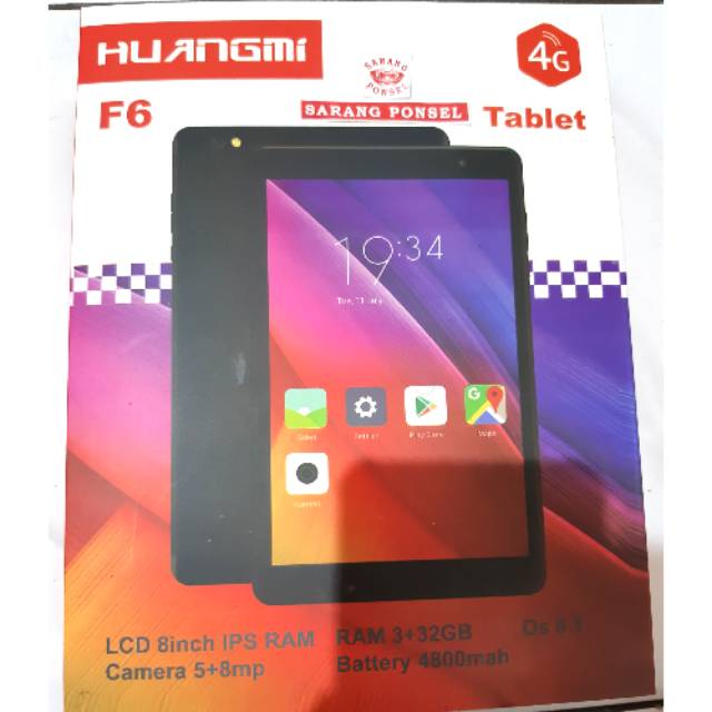 Huangmi f6 tablet 8inch 4G 3/32GB resmi